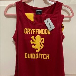 Harry Potter Gryffindor Quidditch Tank Top & Shorts Set Juniors Hot Topic NWT